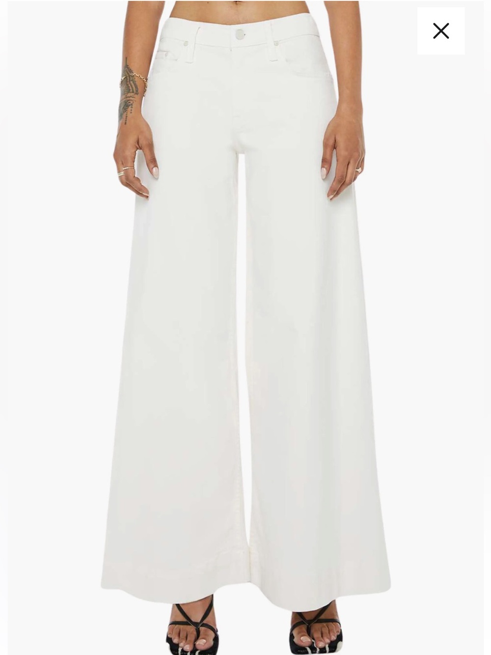MOTHER Lil Headliner Sneak Wide Leg Jeans